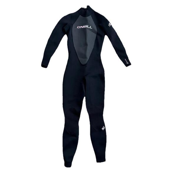 O'Neill Womens Full Wetsuit Size 6 Reactor 3:2 Black Pink Long Sleeve EUC - Picture 7 of 9